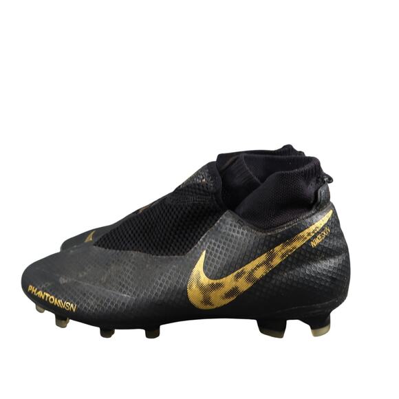 Nike Shoes Mens 7 Soccer Cleats Phantom Vision Pro FG Black Gold Athletic Sport - Picture 4 of 14